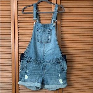 Indigo Blue Maternity Shortalls